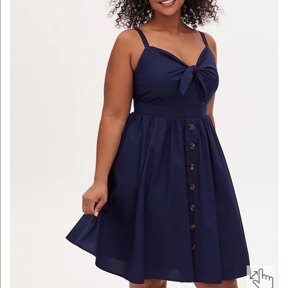 Blue torrid dress - Picture 2 of 2